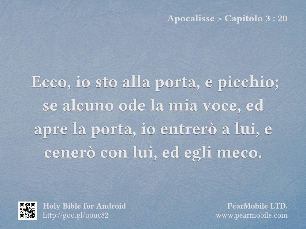 Apocalisse, Capitolo 3:20
